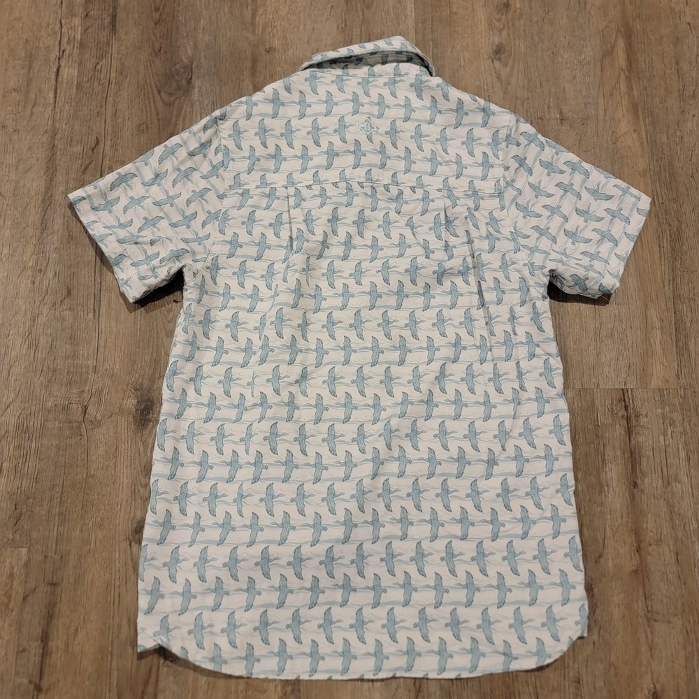 Burlebo Button Shirt Mens Small Lot Of 2 All Over Print Prairie Dog Birds Outdoo - Picture 3 of 9